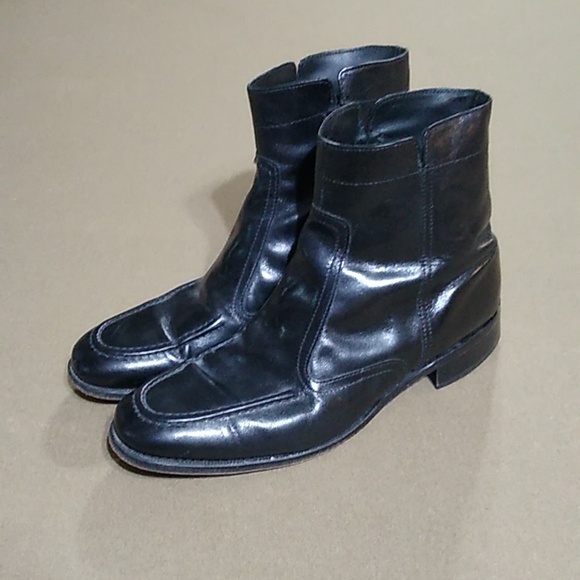 Florsheim Other - FLORSHEIM BLACK ANKLE ZIP BOOTS SIZE 10 1/2 MENS DRESS BOOTS